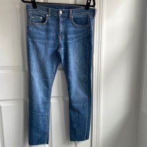 Rag and Bone ankle jeans with fray